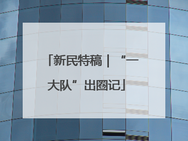 新民特稿｜“一大队”出圈记