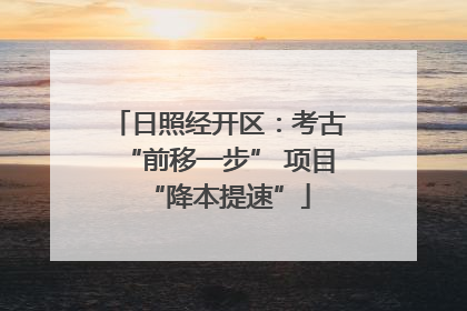 日照经开区：考古“前移一步” 项目“降本提速”