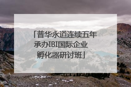 普华永道连续五年承办IBI国际企业孵化器研讨班