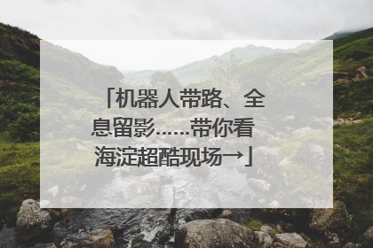 机器人带路、全息留影……带你看海淀超酷现场→