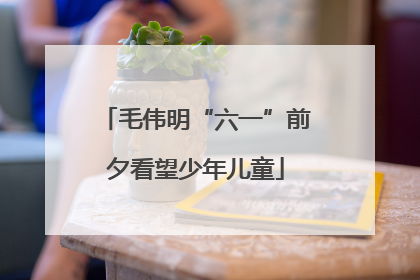 毛伟明“六一”前夕看望少年儿童
