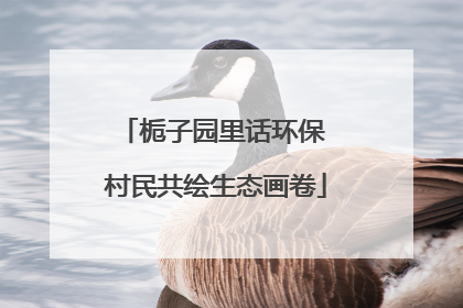 栀子园里话环保 村民共绘生态画卷