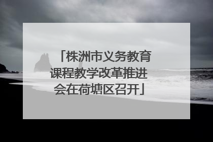 株洲市义务教育课程教学改革推进会在荷塘区召开