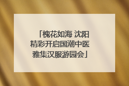槐花如海 沈阳精彩开启国潮中医雅集汉服游园会