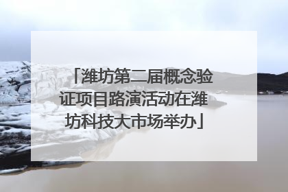 潍坊第二届概念验证项目路演活动在潍坊科技大市场举办