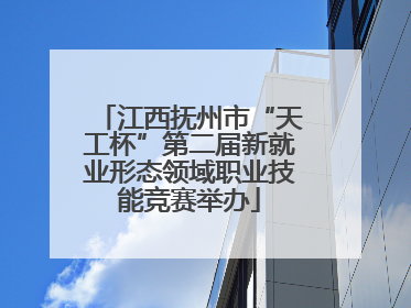 江西抚州市“天工杯”第二届新就业形态领域职业技能竞赛举办