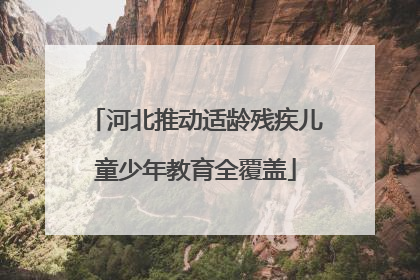 河北推动适龄残疾儿童少年教育全覆盖