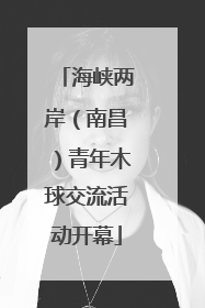 海峡两岸（南昌）青年木球交流活动开幕