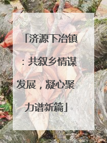 济源下冶镇：共叙乡情谋发展，凝心聚力谱新篇