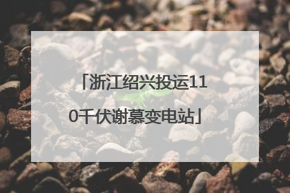浙江绍兴投运110千伏谢慕变电站