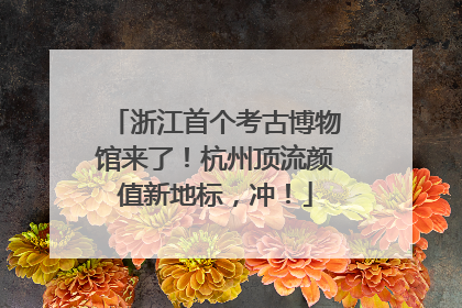 浙江首个考古博物馆来了！杭州顶流颜值新地标，冲！
