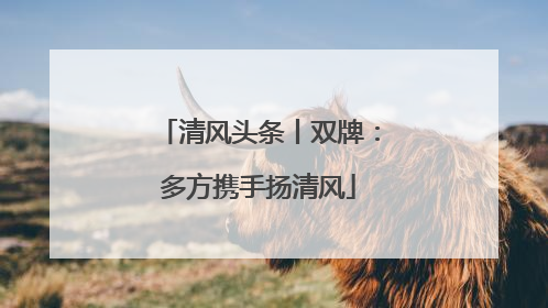 清风头条丨双牌：多方携手扬清风