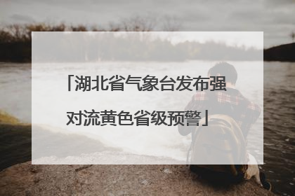 湖北省气象台发布强对流黄色省级预警