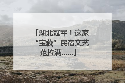 湖北冠军！这家“宝藏”民宿文艺范拉满……