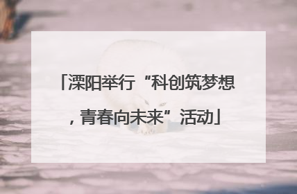 溧阳举行“科创筑梦想，青春向未来”活动