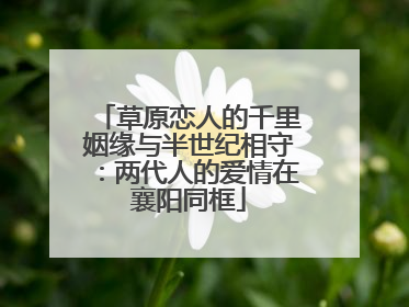 草原恋人的千里姻缘与半世纪相守：两代人的爱情在襄阳同框