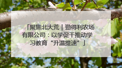 聚焦北大荒｜勤得利农场有限公司：以学促干推动学习教育“升温提速”