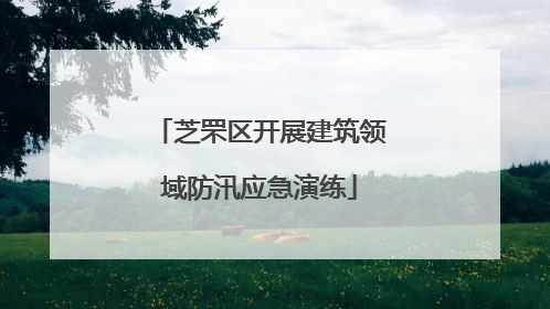 芝罘区开展建筑领域防汛应急演练