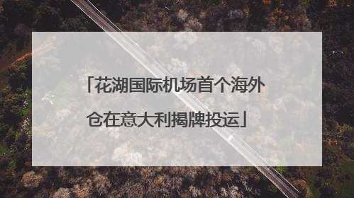 花湖国际机场首个海外仓在意大利揭牌投运