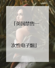 英国禁售一次性电子烟