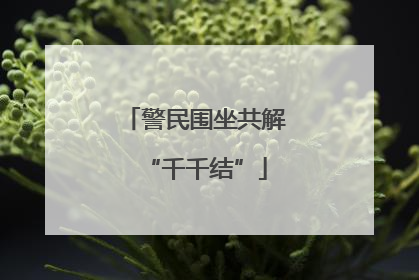 警民围坐共解“千千结”