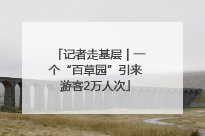 记者走基层｜一个“百草园”引来游客2万人次