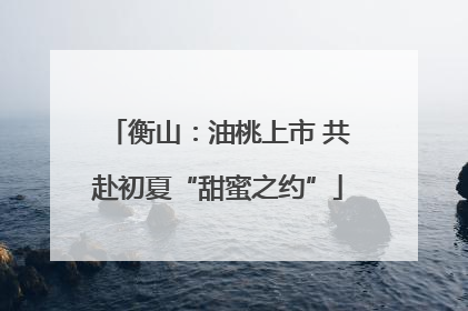 衡山：油桃上市 共赴初夏“甜蜜之约”