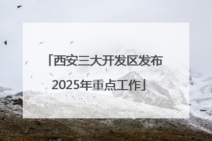 西安三大开发区发布2025年重点工作