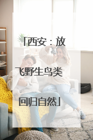 西安：放飞野生鸟类回归自然