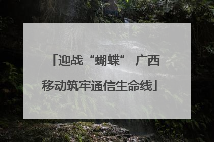 迎战“蝴蝶” 广西移动筑牢通信生命线