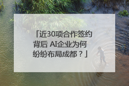 近30项合作签约背后 AI企业为何纷纷布局成都？