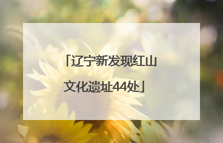 辽宁新发现红山文化遗址44处
