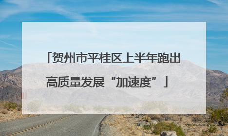 贺州市平桂区上半年跑出高质量发展“加速度”