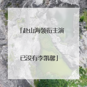 赴山海领衔主演已没有李凯馨