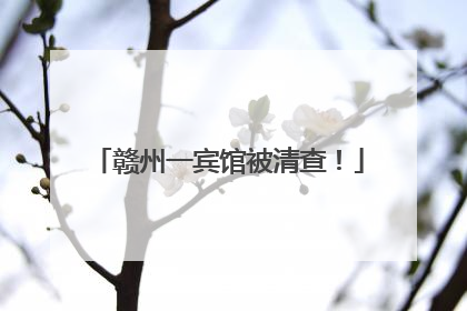 赣州一宾馆被清查！