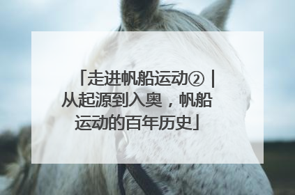 走进帆船运动②｜从起源到入奥，帆船运动的百年历史