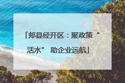 郏县经开区：聚政策“活水” 助企业远航