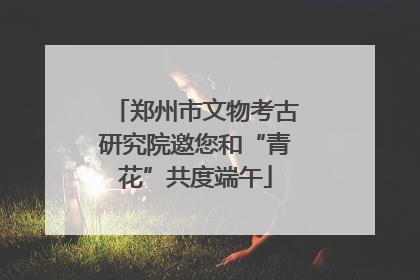 郑州市文物考古研究院邀您和“青花”共度端午