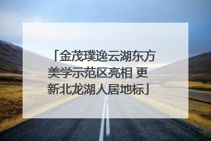 金茂璞逸云湖东方美学示范区亮相 更新北龙湖人居地标