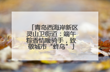 青岛西海岸新区灵山卫街道：端午粽香情暖骑手，致敬城市“蜂鸟”