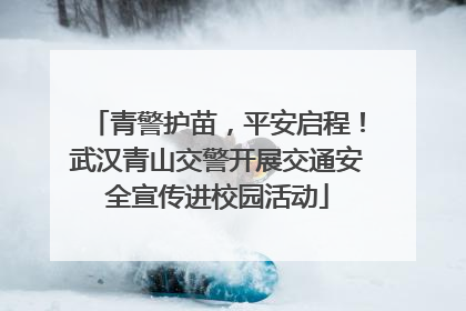 青警护苗，平安启程！武汉青山交警开展交通安全宣传进校园活动