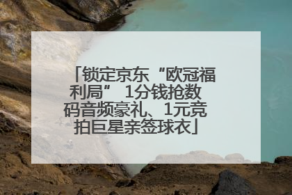 锁定京东“欧冠福利局” 1分钱抢数码音频豪礼、1元竞拍巨星亲签球衣