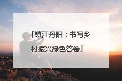 镇江丹阳：书写乡村振兴绿色答卷