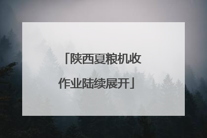 陕西夏粮机收作业陆续展开