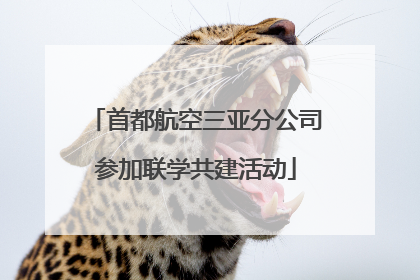 首都航空三亚分公司参加联学共建活动