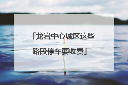 龙岩中心城区这些路段停车要收费