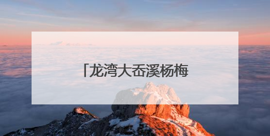 龙湾大岙溪杨梅：一颗“红盘绿蒂”的千年滋味