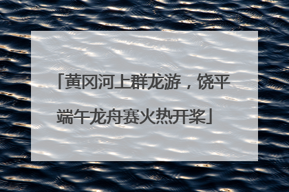 黄冈河上群龙游，饶平端午龙舟赛火热开桨