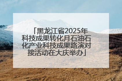 黑龙江省2025年科技成果转化月石油石化产业科技成果路演对接活动在大庆举办