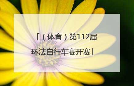 （体育）第112届环法自行车赛开赛